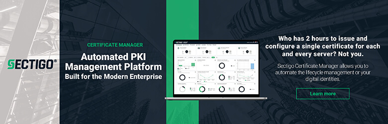 Ad: SECTIGO: Secure your business with smarter technology. Learn more