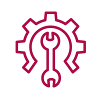 Icon displaying concept for optimized asset perfomance