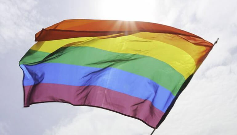 Images of rainbow LGBTQ pride flag
