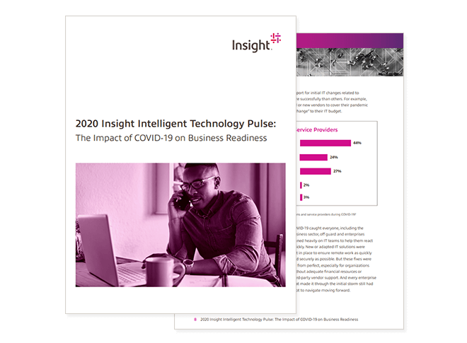 Cover of 2020 Insight Intelligent Technology Pulse The Impact of COVID-19 on Business Readiness report