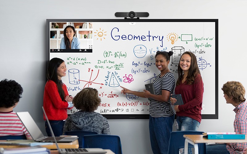 Interactive learning Students giving presentation