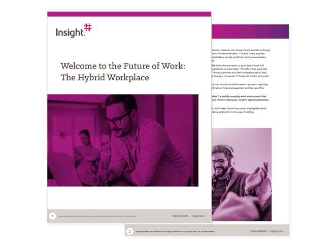 Cover of the Welcome to the Future of Work: The Hybrid Workplace report
