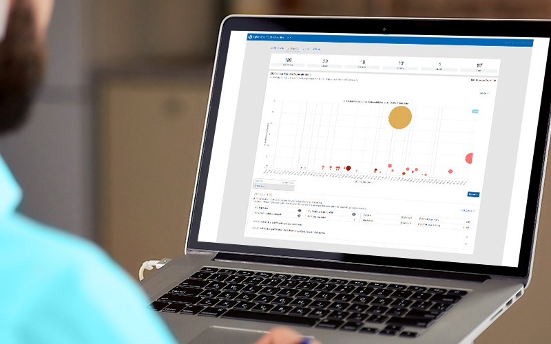 BigFix Workspace delivers a digital workspace management solution that improves employee experience Person using laptop