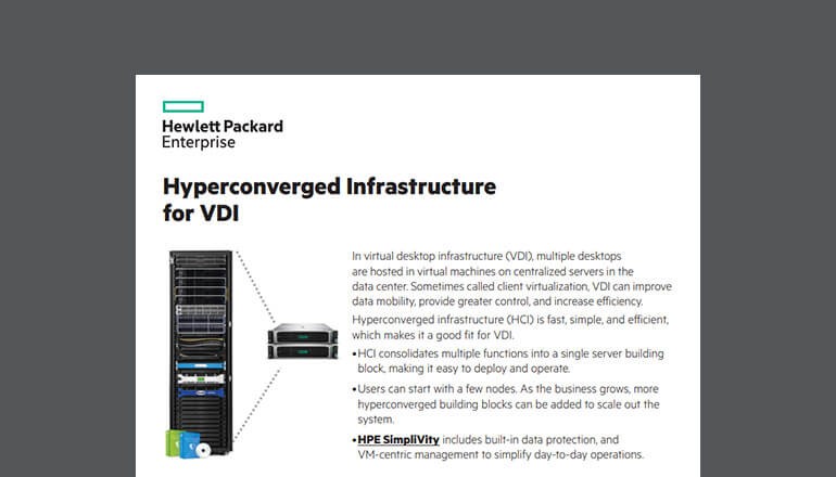 Hyperconverged Infrastructure for VDI