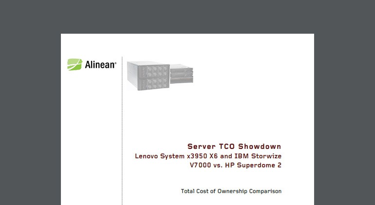 Server TCO Showdown: Lenovo and IBM vs Lenovo whitepaper preview