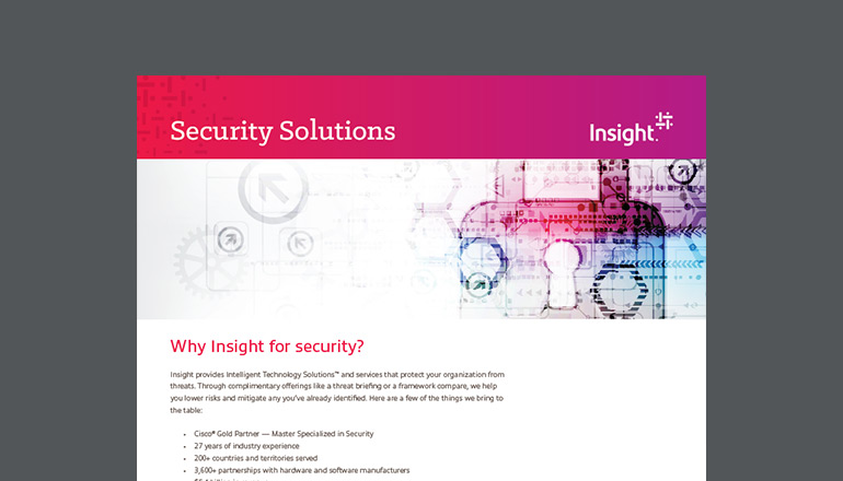 Insight Security Solutions Datasheet thumbnail