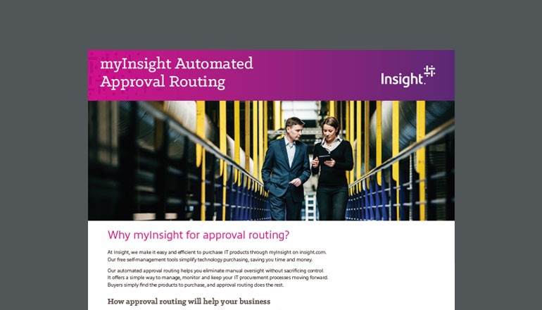 myInsight Automated Approval Routing datasheet cover