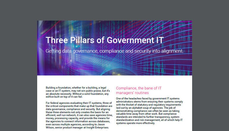 Three Pillars of Government IT cover