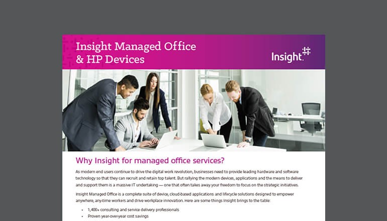 Insight Managed Office & HP devices datasheet thumbnail