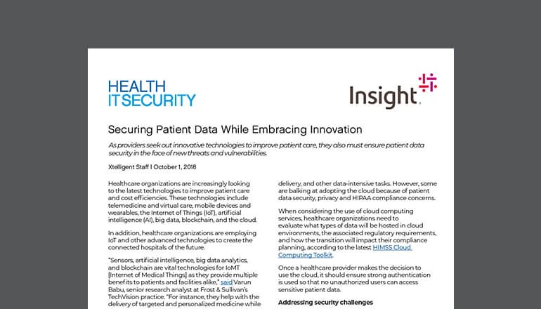 Securing Patient Data While Embracing Innovation thumbnail