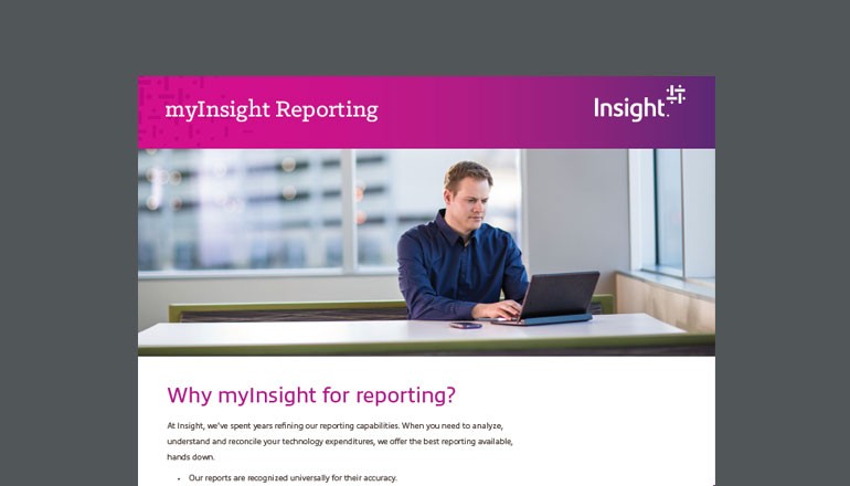 Insight.com Reporting datasheet cover