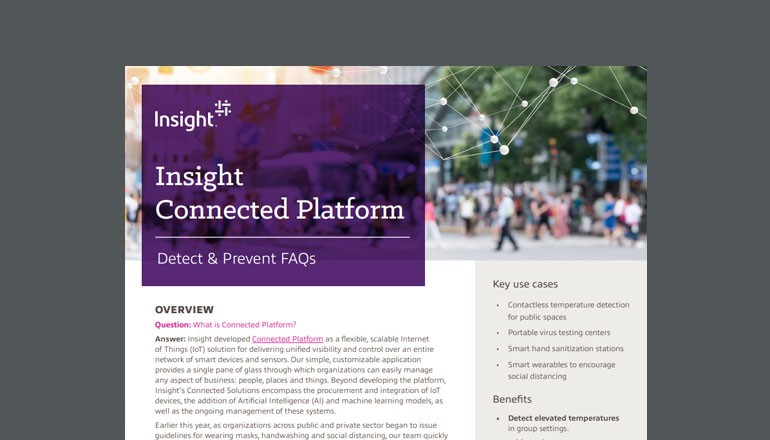 Cover of FAQ: Insight’s Connected Platform for Detection and Prevention available to download below