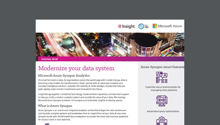 Microsoft Azure Synapse Analytics Thumbnail of asset available to download below