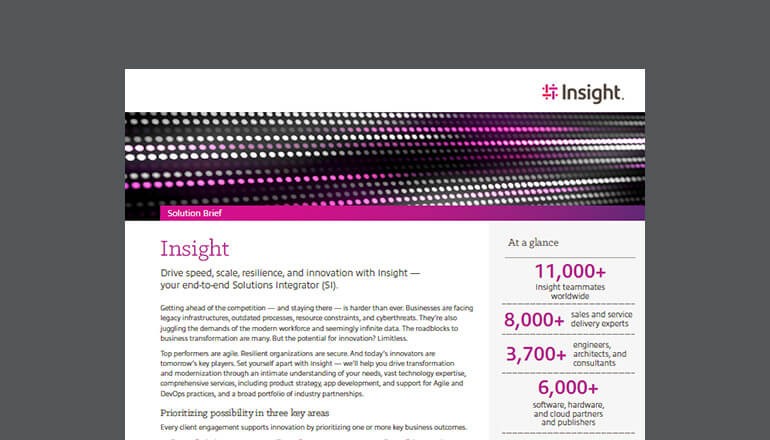 Insight Solutions Integrator solution brief Thumbnail of solution brief available to download below
