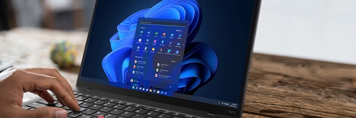 User using Lenovo device with Windows 11 