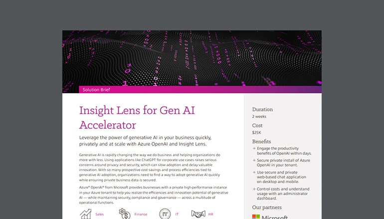 Insight Lens for Gen AI Accelerator Thumbnail of asset available to download below