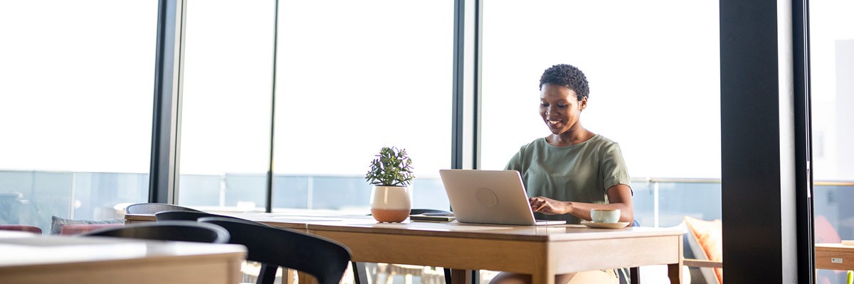 Women working on computer in office
