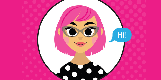 Friendly chatbot avatar