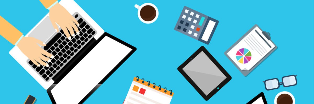 illustrated representation of users using multiple mobile devices