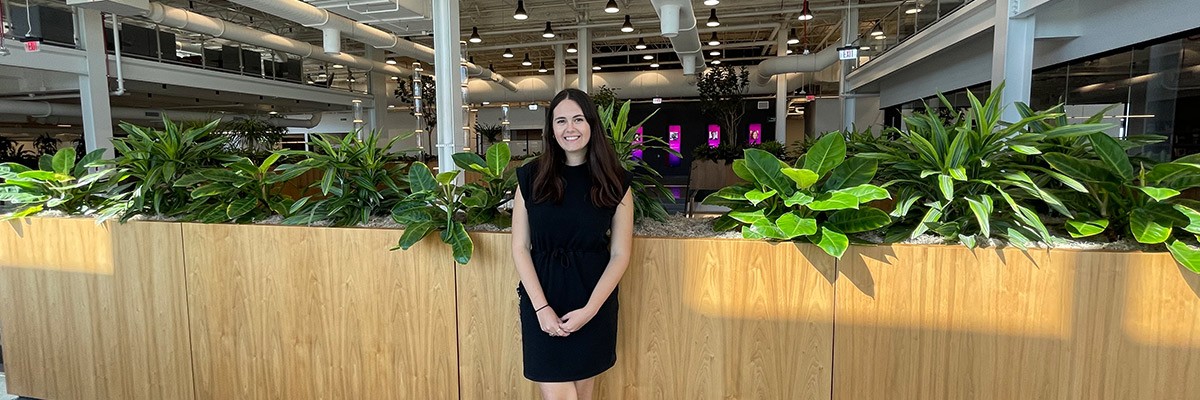 Lauren Kawalec Insight employee Lauren Kawalec in Insight HQ office