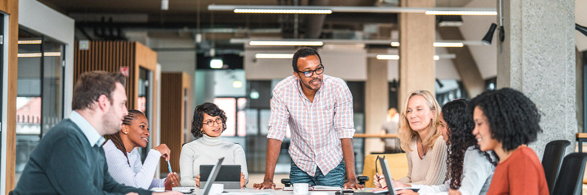 People meeting at table