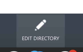Edit directory button