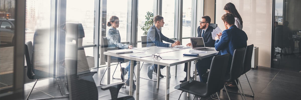 Build a comprehensive roadmap toward your goals Business team meeting in conference room