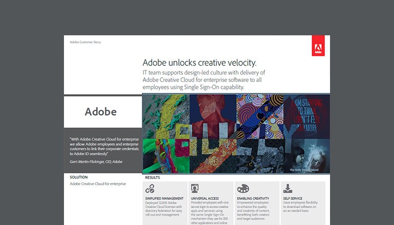 Adobe Unlocks Creative Velocity case study cover