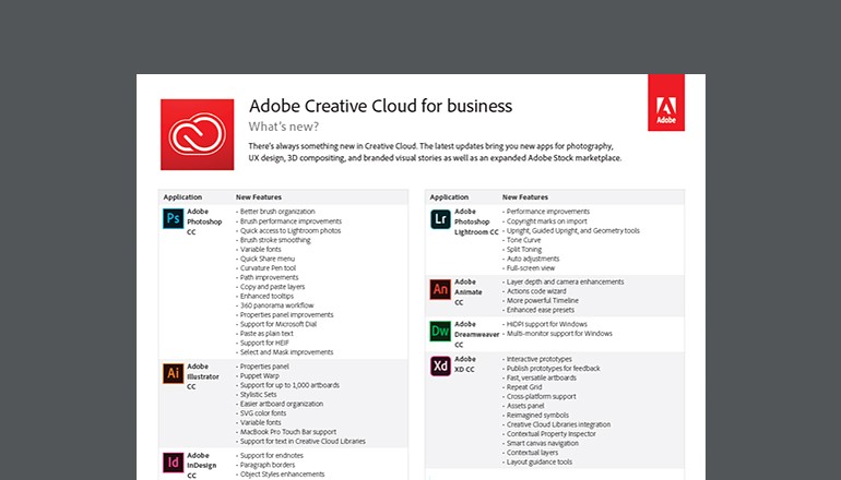 Adobe Creative Cloud for Business — What’s New? thumbnail