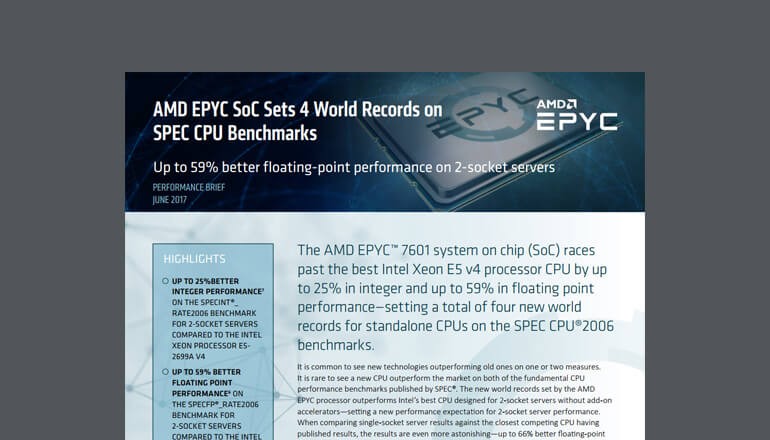 AMD EPYC Soc Sets 4 World Records thumbnail