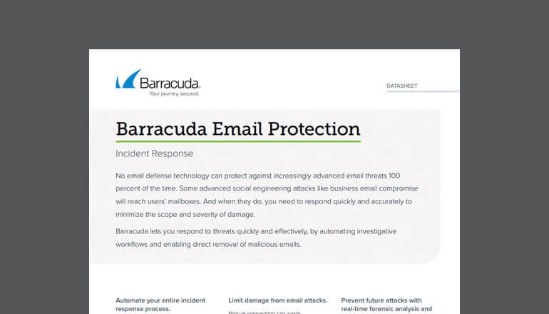Barracuda Email Protection Incident Response Thumbnail of asset available to download below