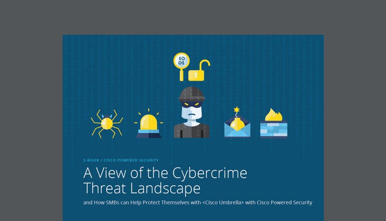Cover of Cisco's A View of the Cybercrime Threat Landscape ebook