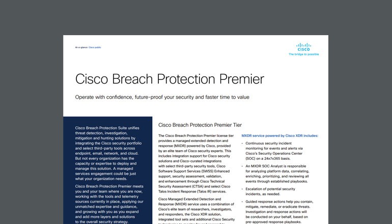 Cisco Breach Protection Premier Thumbnail of asset available to download below
