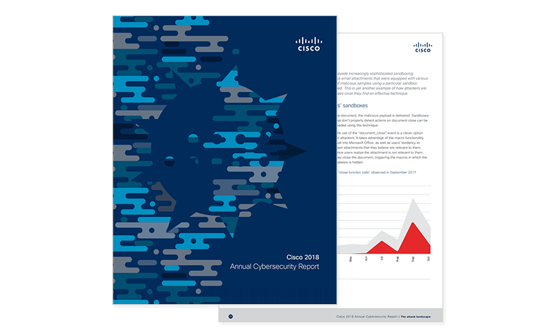 Cover image of Cisco Cybersecurity Report 2018