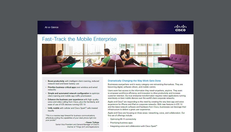 Fast-Track the Mobile Enterprise brochure thumbnail
