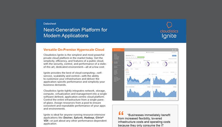 Next-Gen Platform for Modern Applications datasheet cover