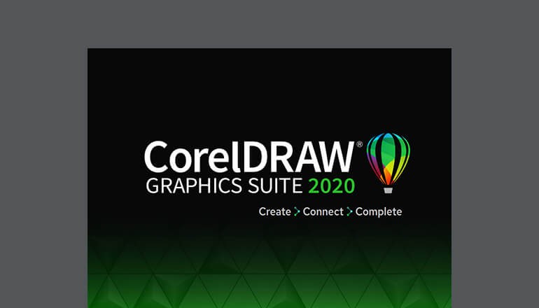 Cover image of the CorelDRAW Graphics Suite 2020 product overview that is available to download below. Creative software 