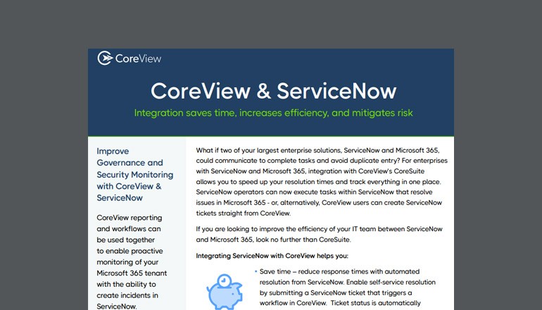 CoreView & ServiceNow Thumbnail