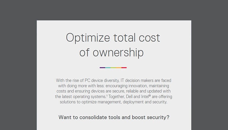 Optimize Total Cost of Ownership Infographic