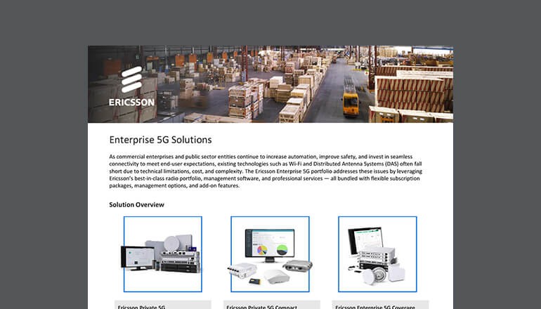 Enterprise 5G Solutions Thumbnail of asset available to download below