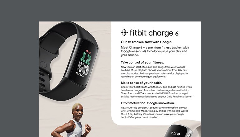 Fitbit Charge 6 Thumbnail of asset available to download below