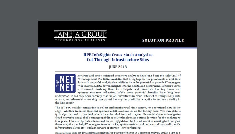 HPE InfoSight: Cut Through Infrastructure Silos Thumbnail