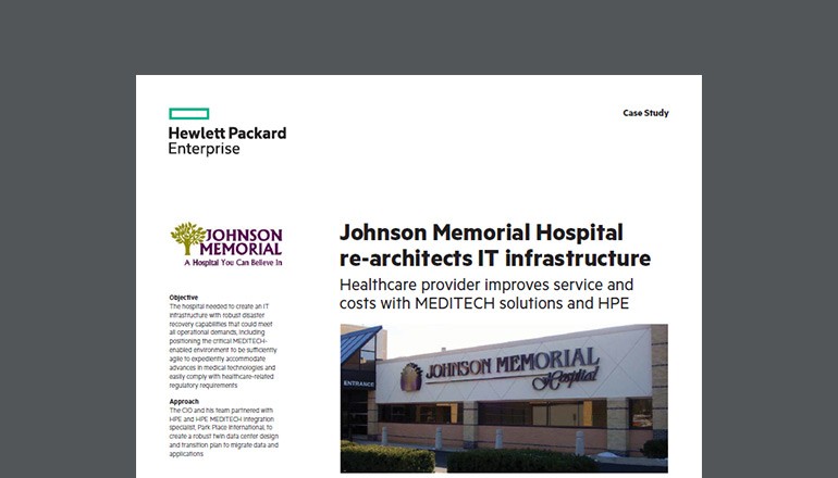 Johnson Memorial Hospital Re-Architects IT whitepaper thumb