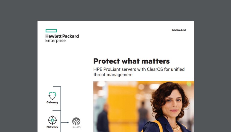 HPE ProLiant Servers with ClearOS brief
