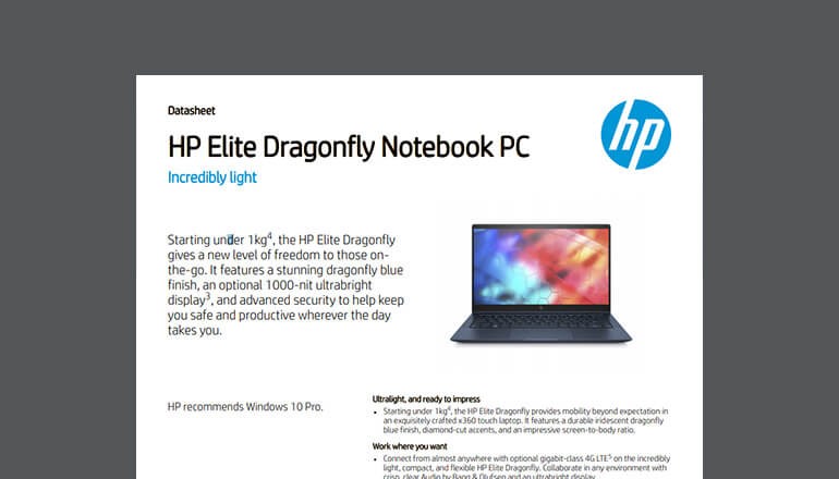 Thumbnail of HP datasheet available to download below