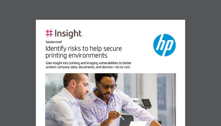 Identify risks to help secure printing environments Thumbnail of asset available to download below