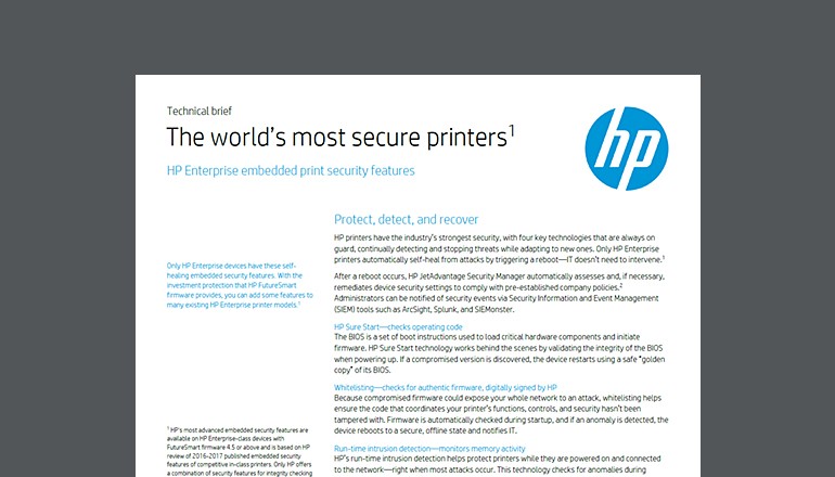 The World’s Most Secure Printers thumbnail