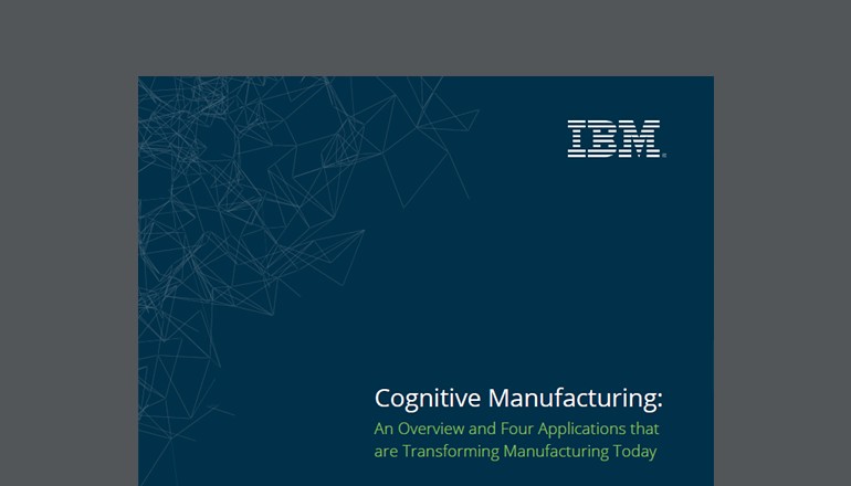 IBM Cognitive Manufacturing whitepaper cover