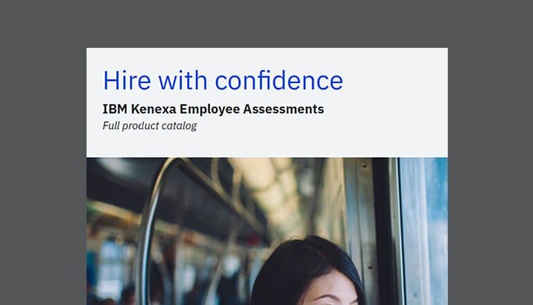 Hire With Confidence: IBM Kenexa cover
