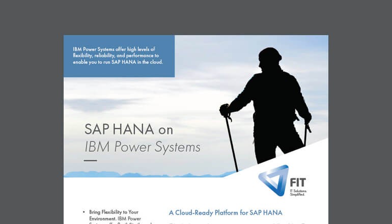 SAP HANA on IBM Power Systems Datasheet cover